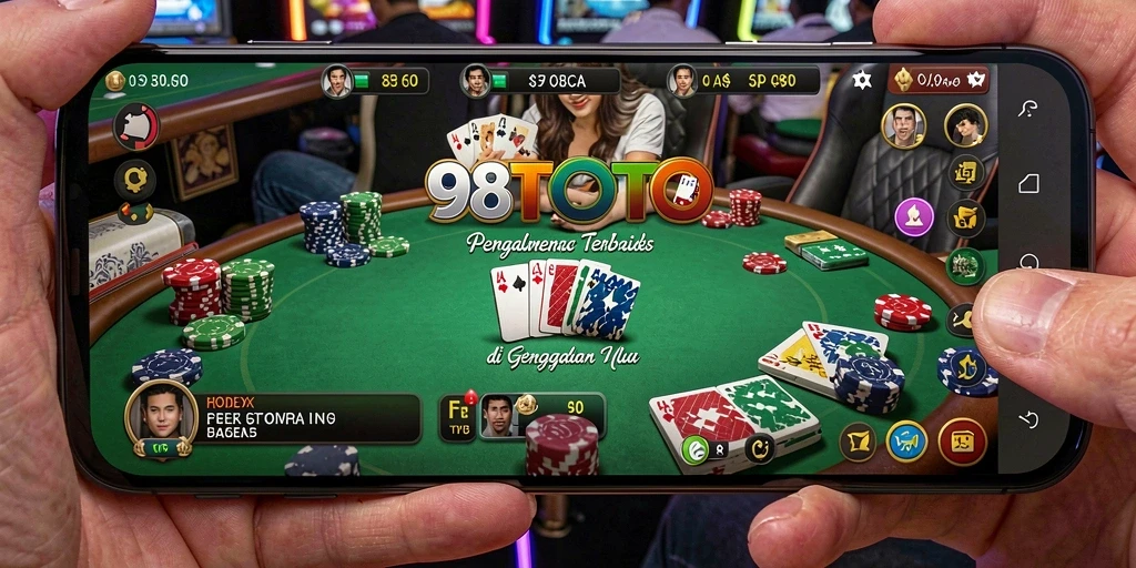 Screenshot gameplay poker yang mendebarkan di 98TOTO.