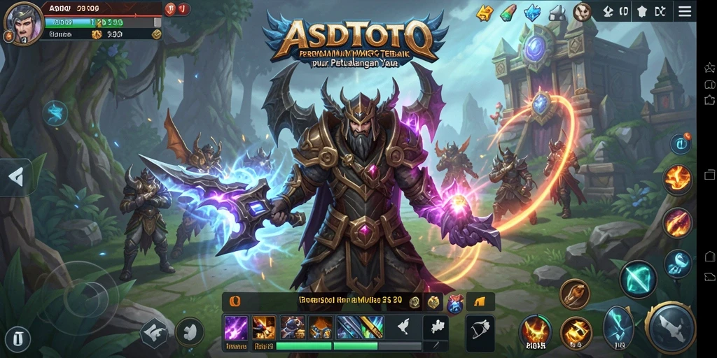Screenshot gameplay <strong>ASDTOTO</strong> menampilkan pertarungan seru dalam dunia MMORPG.