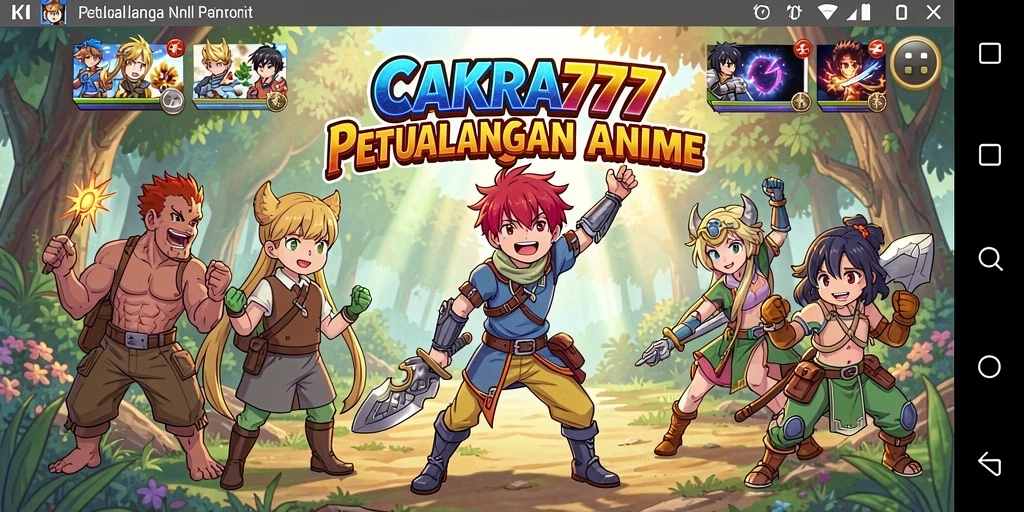 Tangkapan layar gameplay <strong>CAKRA777</strong> yang menunjukkan karakter Anime beraksi.