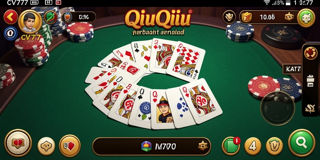 Screenshot gameplay QiuQiu yang seru di CV777.