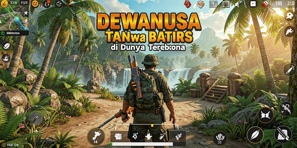 Screenshot gameplay DEWANUSA yang menunjukkan eksplorasi dunia terbuka.