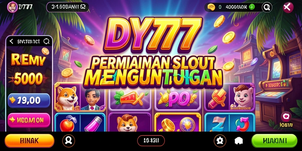 Tampilan gameplay Slot DY777 yang memukau dan menarik.