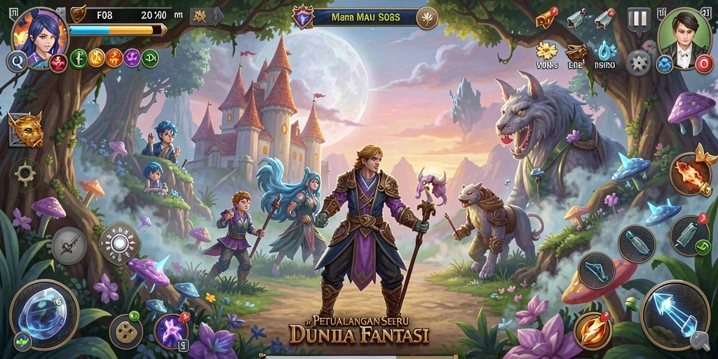 Tampilan gameplay F08 yang menakjubkan di dunia petualangan.