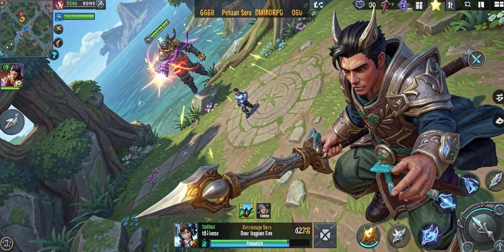 Tampilan gameplay G668 yang penuh aksi dan petualangan.