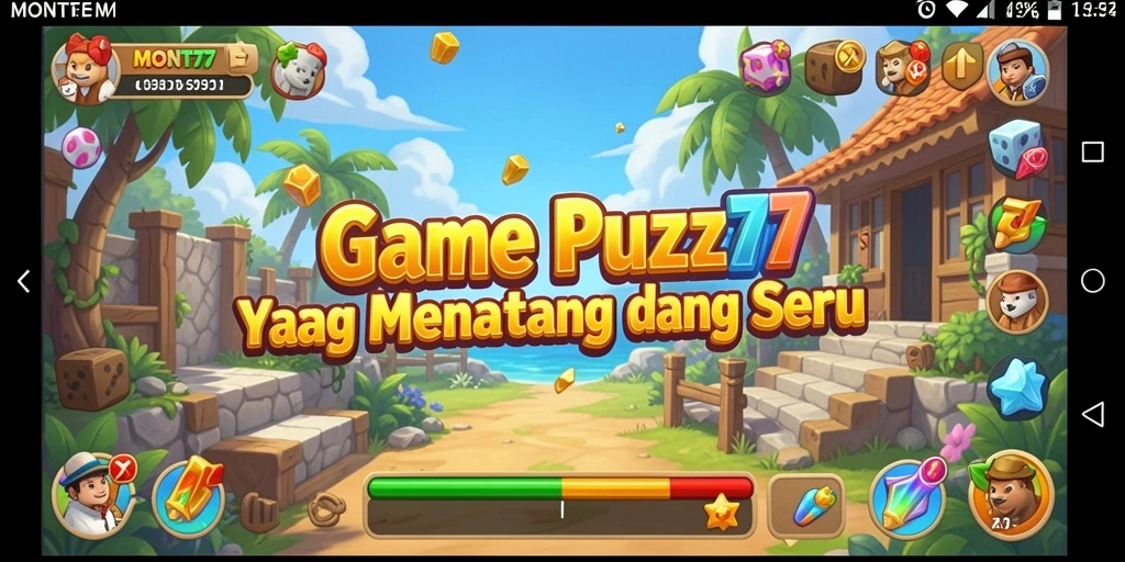 Tampilan gameplay MONTE77 yang seru dan penuh tantangan.